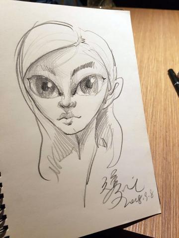 鄭久寧 - 「5分鐘人像速寫」
