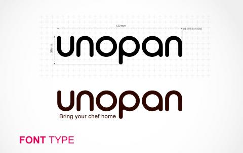 oostudio - 三能食品器具子品牌 - unopan：Logotype設計