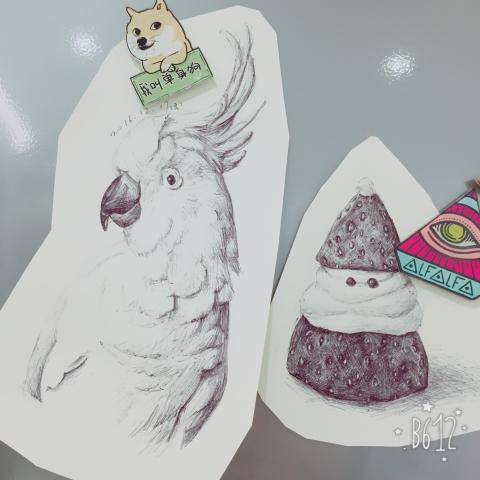 黃先麗 - 素描-原子筆