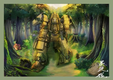 墨紙硯 Art Work - 自創機甲科幻插畫繪製