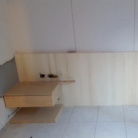 富順室內裝潢工程行 - 床頭背板跟床頭櫃