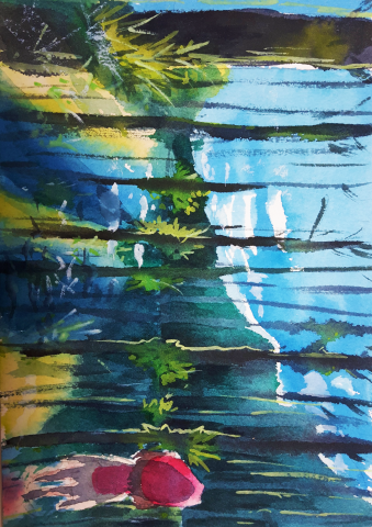 阿倢 - 繪本
媒材：水彩