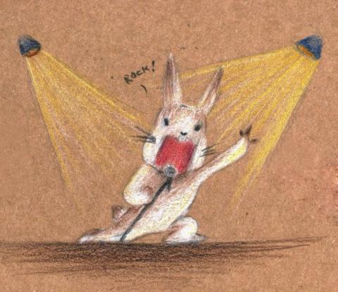 浴巾 - 手繪插圖