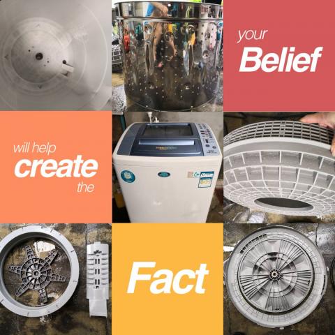 默默HealthBank專業清潔家 - 我們到府服務現場拆解，讓你看到洗衣機上殘留這麼多的黴菌污垢，這些病菌對小孩、老年人、婦科、免疫力差、抵抗力弱的人，都有著非常大的危機，師傅有洗衣機的專業維修、清洗技術，到府服務，安心看的見，守護您的健康、保障您的電器。