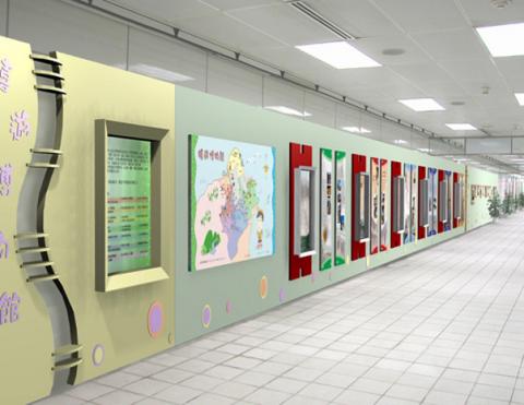 舜奕設計............ - 捷運站專題展合成示意圖