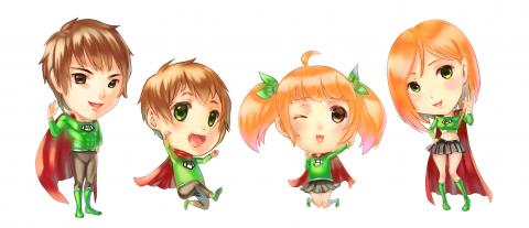 毛柏森(Bensen) - 公仔設計(向量線稿)