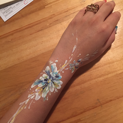 Mitopia彩繪活動承辦與教學 - 『公司尾牙, 私人派對, 精品vip活動』人體彩繪活動承辦
＊客製化獨家設計彩繪圖案
＊彩繪迅速, 一個圖案平均五分鐘內完成
＊使用色料皆通過皮膚檢測安全！孕婦與小孩皆可使用