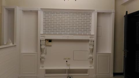 采亦油漆 - 設計師造型電視牆,烤漆施工作品 采亦油漆 - 設計師造型電視牆,烤漆施工作品