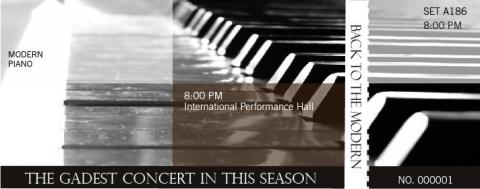 黑糖創意工作室 - 演奏會門票設計