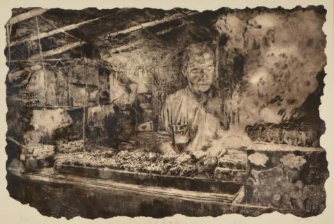 侯佳欣 - 版畫素描作品-人物-全開