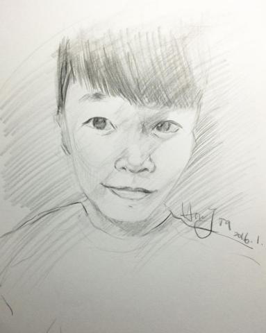 侯佳欣 - 人像速寫