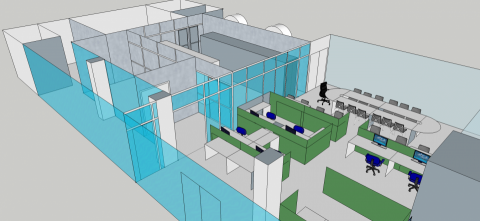 曾家銘 - 3D等比例簡易OA辦公室示意圖