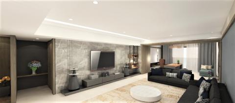 陳品吟 - 客廳3D示意圖