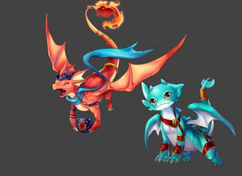 空鳴飛船 - <合作─魔力寶貝>魔力寶貝手遊怪物插畫