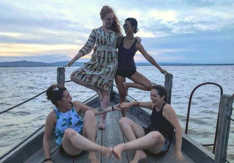 Co Yoga - 2018緬甸蒲甘日落船上Playtime