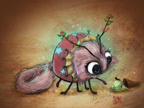 Iris葉 - 怪物封面設計插圖