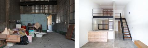 有隅空間規劃所 - 老屋翻新 | 巷 ‧ 日閣
三樓前後對照
