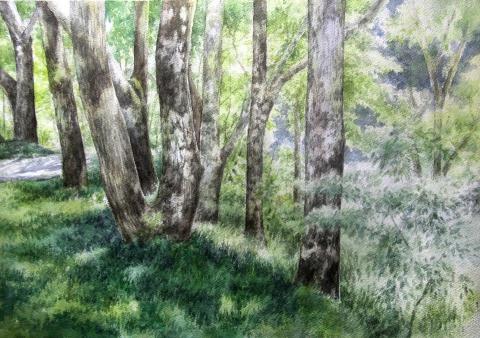 李承哲 - 水彩風景 繪製