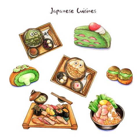 邱湘涵 (Rose) - 美食插畫