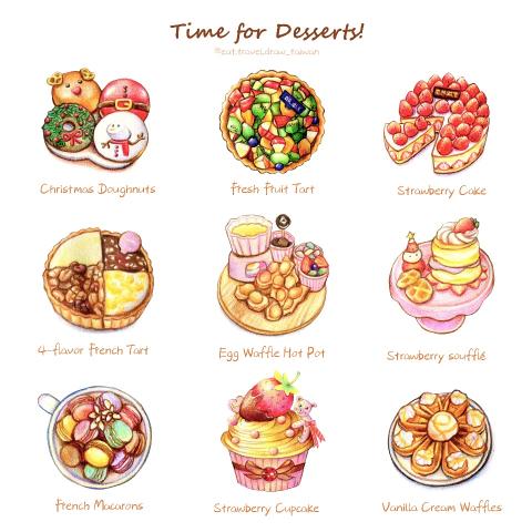 邱湘涵 (Rose) - 美食插畫