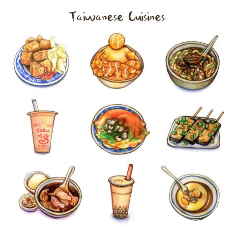 邱湘涵 (Rose) - 美食插畫