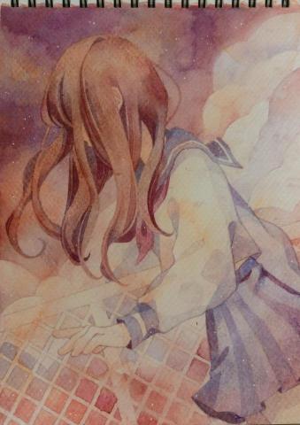 wendy - 水彩動漫人物