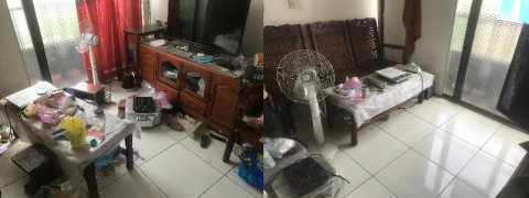 淨業居家清潔 - (客廳)清潔前後圖