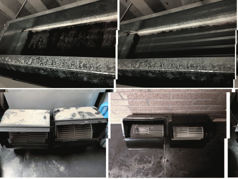 周師傅 - 吊隱式冷氣清洗前後照