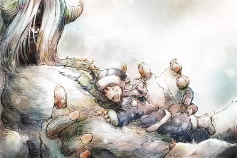 FakeFの繪圖坊 - 手繪風格 少女x雪怪