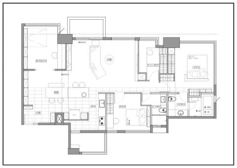 十蒔設計工作室 - 新北H宅-平面設計圖 十蒔設計工作室 - 新北H宅-平面設計圖