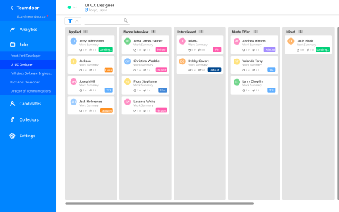 佳欣 Stacey - Teamdoor 專案協作 UI 設計