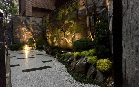 青哲景觀設計有限公司 - 忠孝東路辦公大樓庭園造景完工1