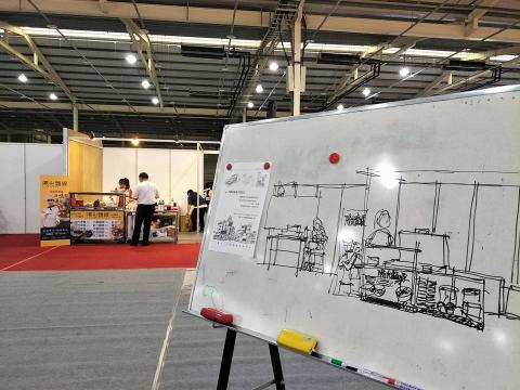 提供速寫服務的專家曹登貴