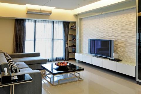 品淳室內設計/系統家具 - 林口林宅-造型電視牆