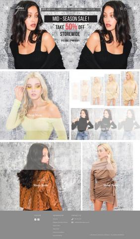 Quarter Web Design - 作品集- Zynnia Boutique時尚服飾官網