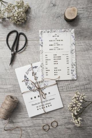 Ellen Feng - 喜帖設計 - 喜帖卡片 / 節目單 / 雙面設計