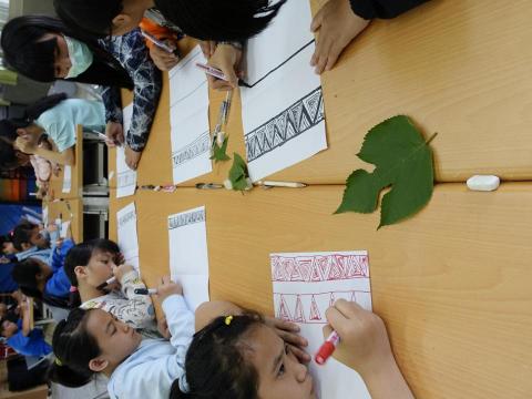 Yawai 個人工作室 - 小學生圖騰幾何圖形教學