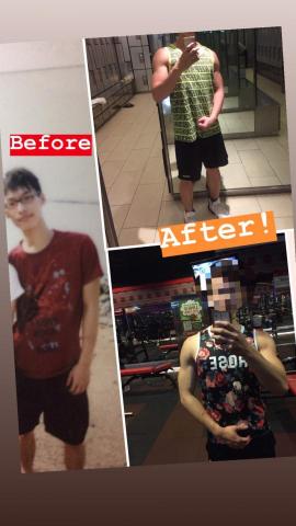 凃佑奇 - 本人對比照

右上右下是今年照片

左邊是大二之照片