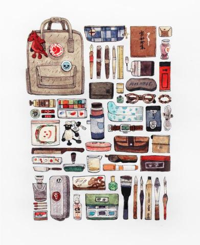 貳 - 客製背包插畫