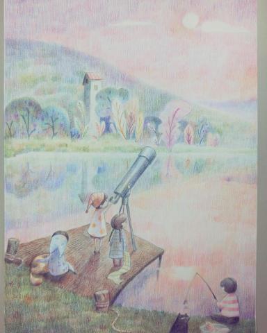 何畇蓁 - 插畫(色鉛筆)