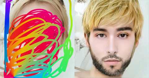 Leaf - 個人修照，女生轉男生。