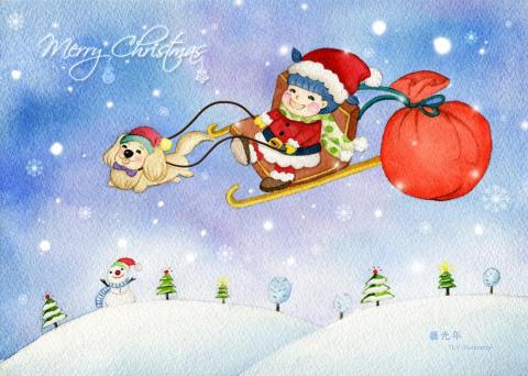 薇光年 插畫設計 - 創作_聖誕卡 薇光年 插畫設計 - 創作_聖誕卡