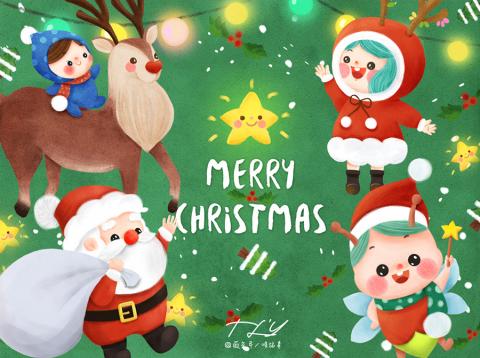 薇光年 插畫設計 - 創作_聖誕卡 薇光年 插畫設計 - 創作_聖誕卡