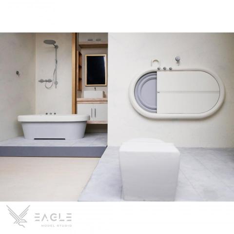 Eagle模型事務所 - 建築模型 / 雷射切割 - ➤衛浴設計 - 室內模型
一個好的衛浴，可以讓你輕鬆飆高音、自在追韓劇看歐巴，待上兩個小時都不是問題啊❤️