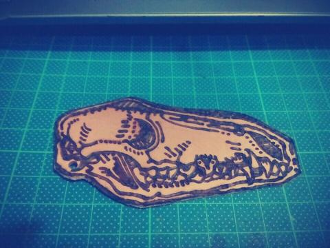 翁詩媛 - 皮革電烙印吊飾