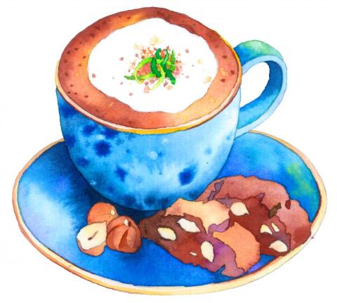 張玲瑜 - 食物插畫,  2017- 水彩