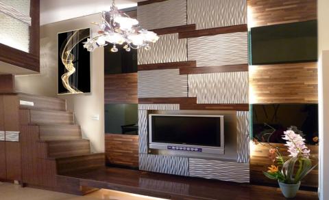 亦樺室內裝修設計工作室.京美興業有限公司 - 現代風-楊公館~客廳