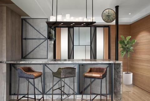 亦樺室內裝修設計工作室.京美興業有限公司 - 工業風-陳公館~吧檯