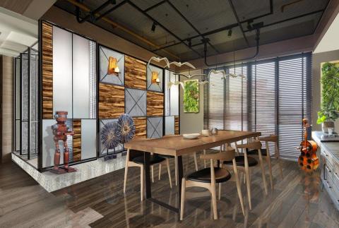 亦樺室內裝修設計工作室.京美興業有限公司 - 工業風-陳公館~餐廳