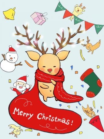 Karherine - (電腦繪圖)聖誕卡彩色版